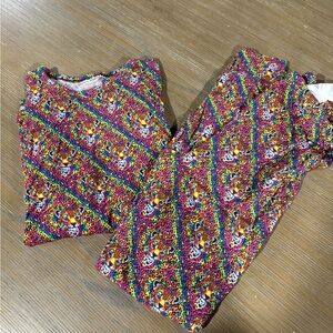 Posh Peanut Lisa Frank Animal Print PJ Set
